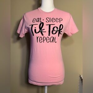 EUC Tee: Light Pink - Eat, Sleep, Tik Tok, Repeat